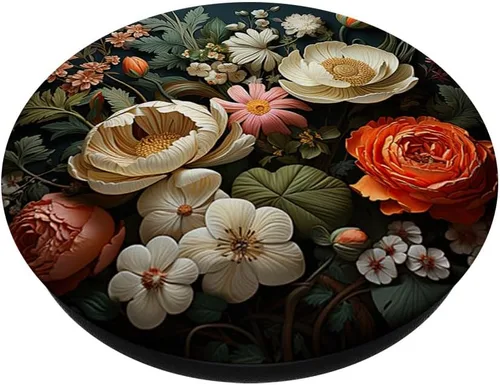 Miniatura 2 de flor floral hermosas flores y hojas verdes PopSockets intercambiables PopGrip