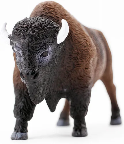 Miniatura 7 de Gemini&Genius Figura de bisonte norteamericano, figura de acción de toro, juguete de juego de vida silvestre para niños, pintado a mano, juguetes