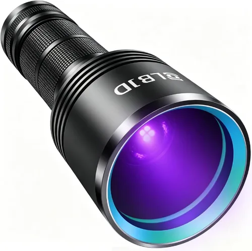 Linterna de luz negra, linternas UV filtradas recargables de 365 NM con batería de alta potencia para detección de orina de mascotas, curado de