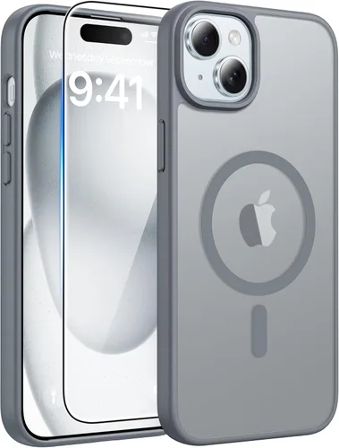 Miniatura 243 de FNTCASE - Funda para iPhone 16 Pro: magnética, mate, translúcida, de grado militar, protectora contra caídas, resistente, fina, duradera y a prueba