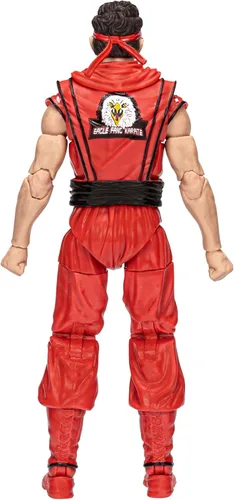 Miniatura 4 de Hasbro Power Rangers x Cobra Kai Lightning Collection Morphed Miguel Díaz Red Eagle Ranger Figura de 6 pulgadas