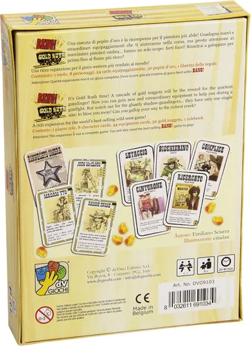 Miniatura 2 de dV Giochi Bang! The Gold Rush Juego de Cartas (9103DVG)