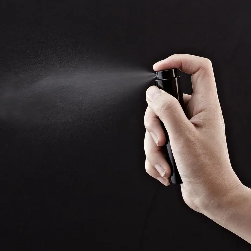 Miniatura 3 de LISAPACK Botella de spray de perfume de 8 ml con atomizador para viajes, dispensador de colonia recargable vacío, rociador portátil (Negro mate)