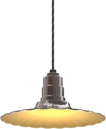 Miniatura 18 de Steel Lighting Co. Colgante Eagle Rock Lámpara montada en el techo Onda radial de 16 pulgadas vástago de 12 pulgadas Acero resistente