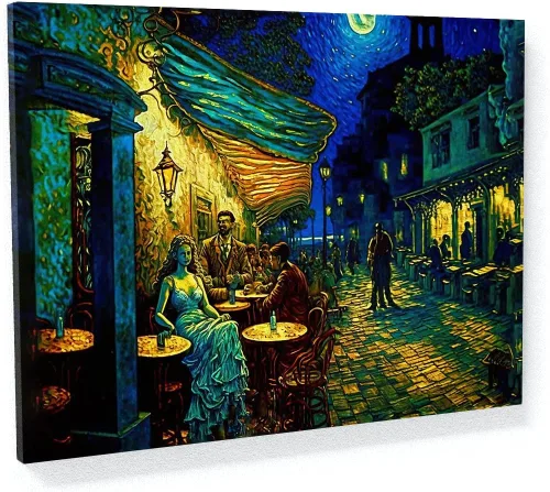 Miniatura 40 de Sense Canvas Pop Art The Starry Night 20 - Lienzo decorativo para decoración del hogar, póster grande de 40 x 30 pulgadas, 0.75 pulgadas