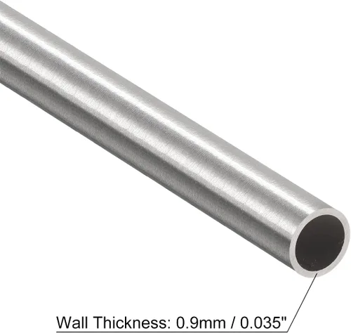 Miniatura 3 de uxcell Tubo capilar del acero inoxidable 304, tubería gruesa del metal de la longitud de la pared de 29.5 ft m x 3.0 ft m del OD 29.5 ft m x 3.0 ft
