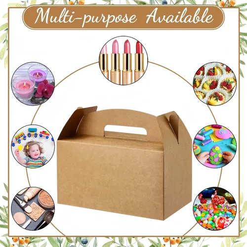 Miniatura 5 de Tinlade 36 cajas grandes de San Valentín para recuerdos de fiesta a granel de 9.5 x 5 x 5 pulgadas, caja de cartón de papel kraft para dulces