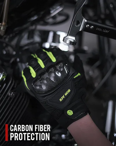 Miniatura 2 de BORLENI Guantes de montar en motocicleta, pantalla táctil, guantes de dedo completo, motocross, carreras, bicicleta, deportes al aire libre