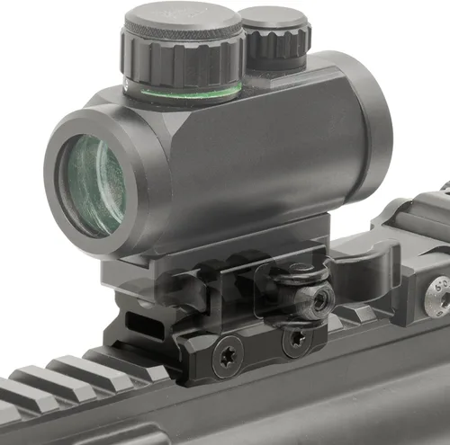 Miniatura 2 de Leapers MT-RSX5S Inc., UTG Super Slim Picatinny Riser Mount, 1/2" de altura, 3 ranuras, negro