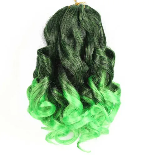 Miniatura 57 de Cabello rizado francés para trenzar de 12 pulgadas, 8 paquetes de cabello rizado preestirado para trenzas de caja, rizos franceses, trenzas