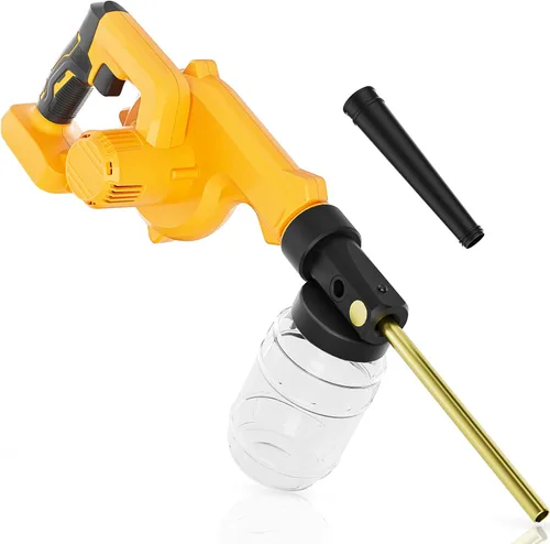 Dinftin - Guardapolvo eléctrico de tierra de diatomeas compatible con batería DeWalt 20V (batería no incluida), aplicador de polvo para jardín con
