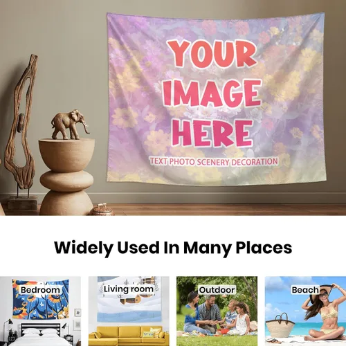 Miniatura 7 de kakapiu Tapiz personalizado, póster personalizado, diseño de tus fotos, collage, decoración para colgar en la pared, bodas, hogar, vacaciones