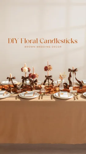 Miniatura 4 de Ling's Moment Flores artificiales, 50 rosas de 3 pulgadas en tonos marrón nogal, relleno floral de espuma realista para ramos de boda/centros