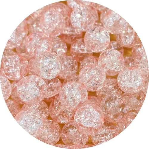 Miniatura 24 de 100 cuentas de cristal agrietado redondas de 0.315 pulgadas (0.315 in), cuentas espaciadoras para hacer joyas, collares, pulseras, aretes, Mezcla