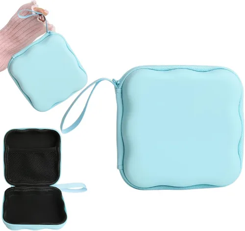 Miniatura 15 de Funda de almacenamiento para cargador, diseño de ondas, protector de cargador de viaje, organizador de cables para auriculares, caja