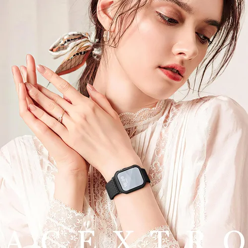 Miniatura 2 de Acextro Correa trenzada magnética y estuche compatible con Apple Watch Bands para mujeres y hombres 40mm 44mm 41mm 45mm 42mm 46mm, cubierta