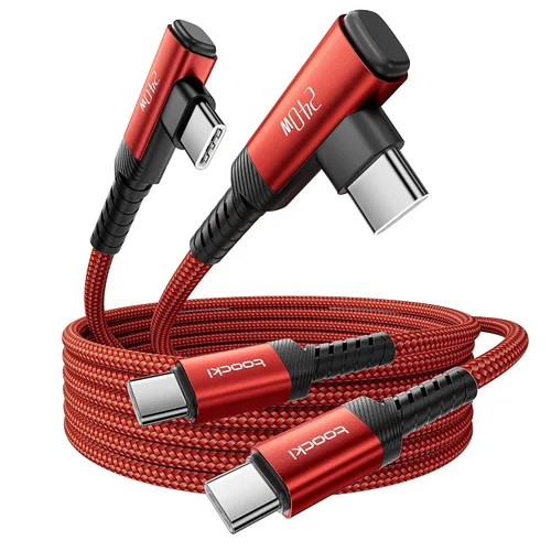 Miniatura 13 de Cable USB C [Paquete de 2, 1 mt] Carga rápida de 240 W tipo C, cable USB 2.0 trenzado de nylon para iPhone 17 16 15 Pro Plus Pro Max Air, iPad Pro