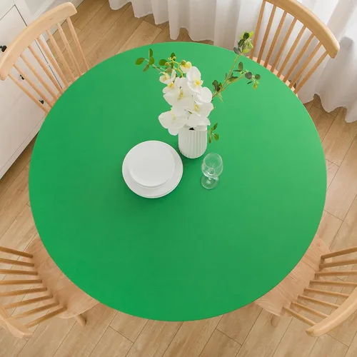 Miniatura 24 de Wolkemer Mantel Redondo Ajustado de 2 Pies de Spandex Elástico Cubierta para Mesa de Cóctel Borde Elástico Negro Cubierta Superior de Mesa