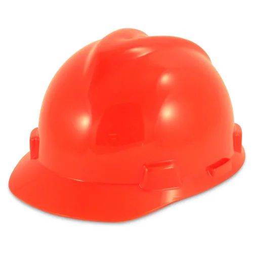 Miniatura 24 de MSA 477484 V-Gard - Casco de seguridad, con suspensión de trinquete Fas-Trac III, carcasa de polietileno, protección anti-impacto superior, correas