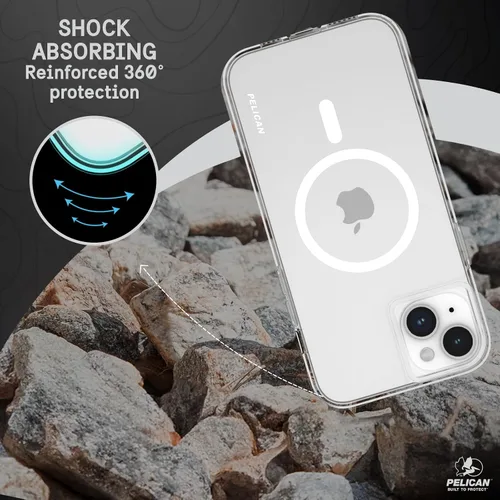 Miniatura 10 de Pelican Ranger Series - Funda para iPhone 15 Plus de 6.7 pulgadas [compatible con MagSafe] [antiamarillento] Funda magnética para teléfono
