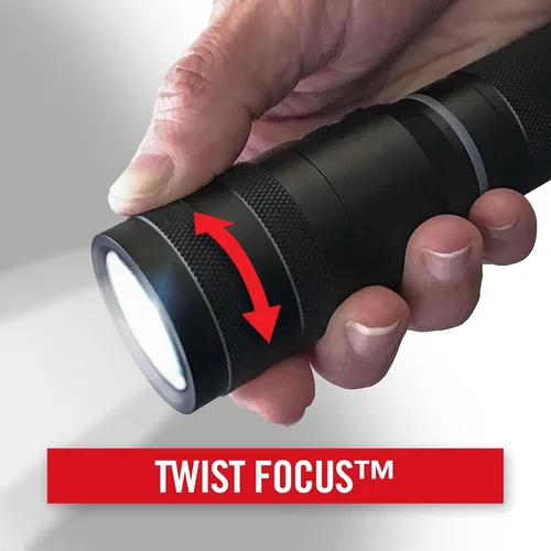 Miniatura 5 de Coast G450 1630 Lumen Twist Focus con tecnología Pure Beam y Bulls-Eye Spot Beam color negro