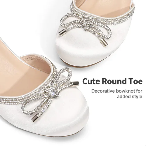 Miniatura 4 de DREAM PAIRS - Zapatos de vestir para niñas, con punta cerrada, tacones bajos, correa al tobillo, para bebé, niña pequeña, niña grande, fiesta, boda