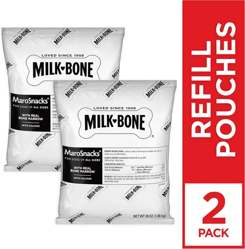 Miniatura 14 de Milk-Bone MaroSnacks Golosinas para perros pequeños con sabor a tocino con médula ósea, 40 onzas (paquete de 2) (el diseño del empaque puede variar)