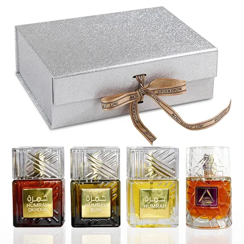 Miniatura 24 de A CENTER Set de regalo de colonia para hombre, 4 x 3.4 onzas líquidas, perfume de lujo con caja de presentación premium, regalo perfecto para el día