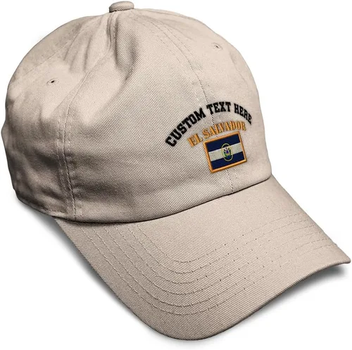Miniatura 35 de Speedy Pros Sombrero de béisbol suave bordado papá sombrero El Salvador bandera bordado hombres y señoras gorra de béisbol algodón