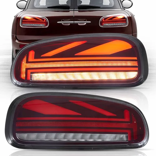 Miniatura 18 de Ensamble de luces traseras VLAND Compatible con BMW Mini R50 R52 R53 2001-2006, lámpara trasera Union Jack con DRL dinámico, luz trasera con señal