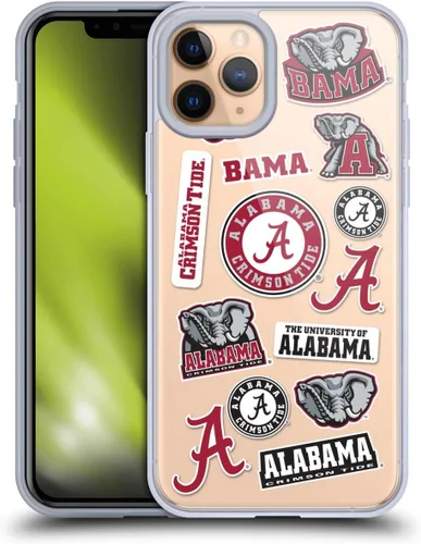 Miniatura 208 de Head Case Designs Funda de gel suave con licencia oficial de la Universidad de Alabama UA Collage compatible con Apple iPhone 13 Pro Max