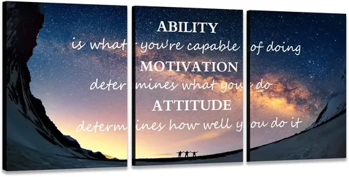 Miniatura 20 de Arte de pared motivacional para oficina, lienzo inspirador, arte de pared, póster de ajetreo, impresión de cita de empresario, pintura de pared, 3