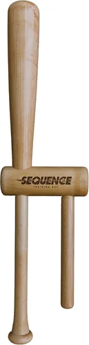 Bate de entrenamiento de secuencia deportiva sin errores, entrenador de béisbol de dos manos para control de swing y barril, ideal para jugadores