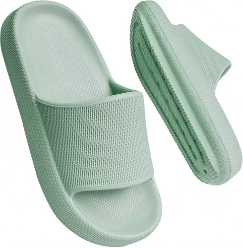 Miniatura 7 de FJPTREN Zapatos de nube para niños y niñas, sandalias acolchadas antideslizantes, zapatos de ducha ligeros, plataforma para niños, suela gruesa