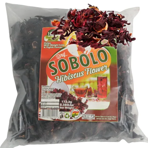 African Delights Flores de hibisco para té, Sobolo, Bissap, acedera, zobo, flor de Jamaica, auténtico sabor africano, color rojo intenso, natural,