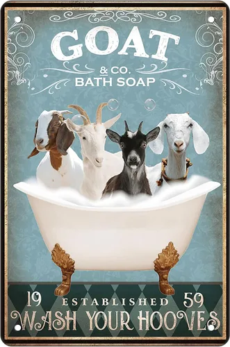 Miniatura 16 de Divertido cartel de baño con diseño de cerdo - Decoración de granja, cartel de cerdo, arte de pared, póster retro, decoración de pared para bar