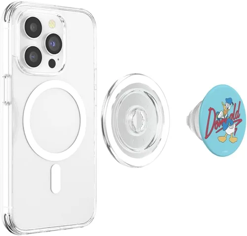 Miniatura 4 de Disney Mickey y sus amigos Donald Duck Signature Retrato PopSockets MagSafe PopGrip para iPhone