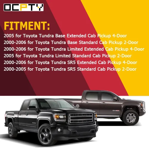 Miniatura 7 de OCPTY Manijas de puerta interiores y traseras para el lado izquierdo del conductor, repuesto para Toyota Tundra 2000-2006 para Toyota Tundra