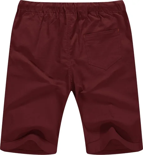 Miniatura 13 de Sailwind Pantalones cortos de lino para hombre, pantalones cortos casuales de playa con cordón