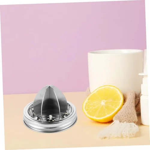 Miniatura 6 de PRETYZOOM Exprimidor manual de cítricos, exprimidor de limón de mano de acero inoxidable para naranjas, extracción eficiente de jugo con agarre