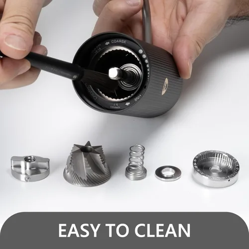 Miniatura 5 de TIMEMORE Molinillo de café manual de acero inoxidable con rebabas cónicas con capacidad de 0.71 oz numérico externo ajustable, molinillo de expressp