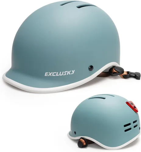 Miniatura 11 de Exclusky Casco de bicicleta para adultos, casco de ciclismo ajustable para hombres y mujeres, casco de bicicleta para viajes, ciclismo de carretera