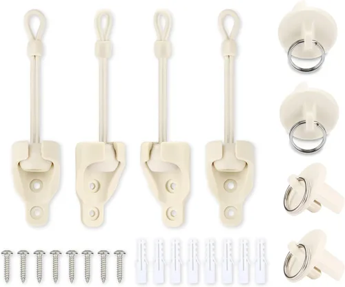 Miniatura 13 de Coolaroo - Piezas de repuesto elásticas y tapa de extremo, color negro, resistente a la intemperie, para persianas enrollables Coolaroo