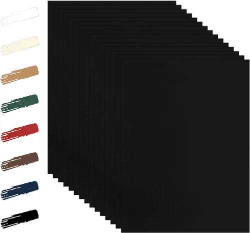 Guakicae 28 hojas de cartulina negra de 8.5 x 11 pulgadas para Halloween, papel pesado de 92 libras para invitaciones de boda, manualidades, memus,