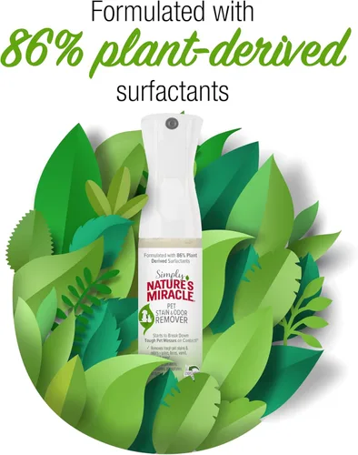 Miniatura 7 de Simply Nature's Miracle - Removedor de manchas y olores para mascotas, 10 onzas, fórmula bio-enzimática con tecnología neutralizante de olores