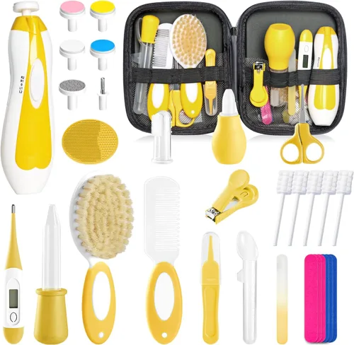 Miniatura 10 de Kit de cuidado y aseo para bebés recién nacidos, kit de cuidado de bebé de 31 piezas mejorado, kit de seguridad para recién nacidos, set de cuidado