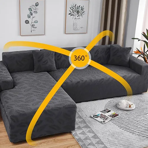 Miniatura 4 de Fundas de sofá modular, funda de sofá jacquard elástica para sofá en forma de L, suave, antideslizante, resistente al desgaste, protector de muebles