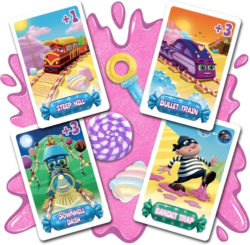 Miniatura 3 de Juego de mesa de trenes de caramelo - Un dulce juego cooperativo de trenes cubiertos de azúcar para niños de 4 años en adelante - Los niños aprenden