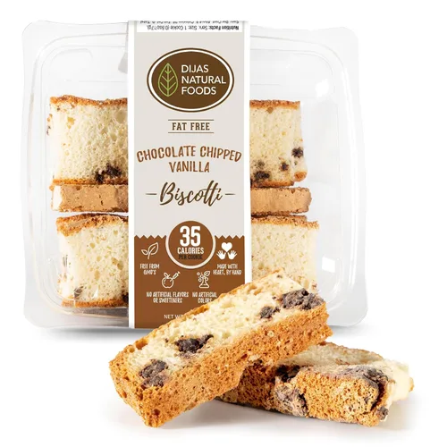 Miniatura 21 de DIJAS Natural Food s, Galleta de biscotti sin grasa, ingredientes naturales sin conservantes, delicioso aperitivo bajo en calorías (5 onzas)