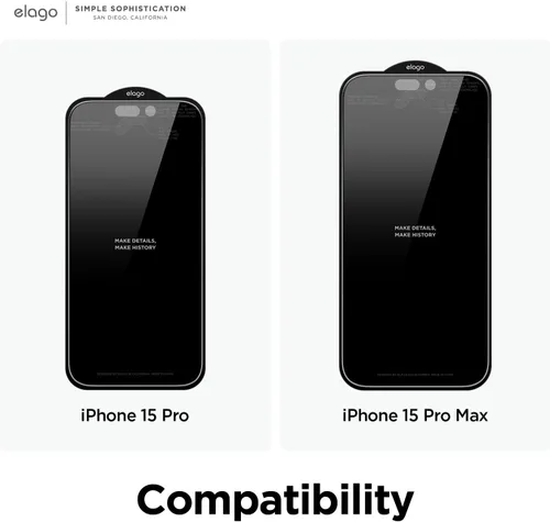 Miniatura 9 de elago Vidrio de privacidad + protector de pantalla compatible con iPhone 15 Pro Max, protege la privacidad, dureza de superficie 9H